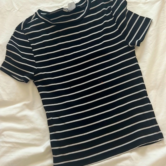 H&M Ribbed Striped Baby Tee - Picture 1 of 5